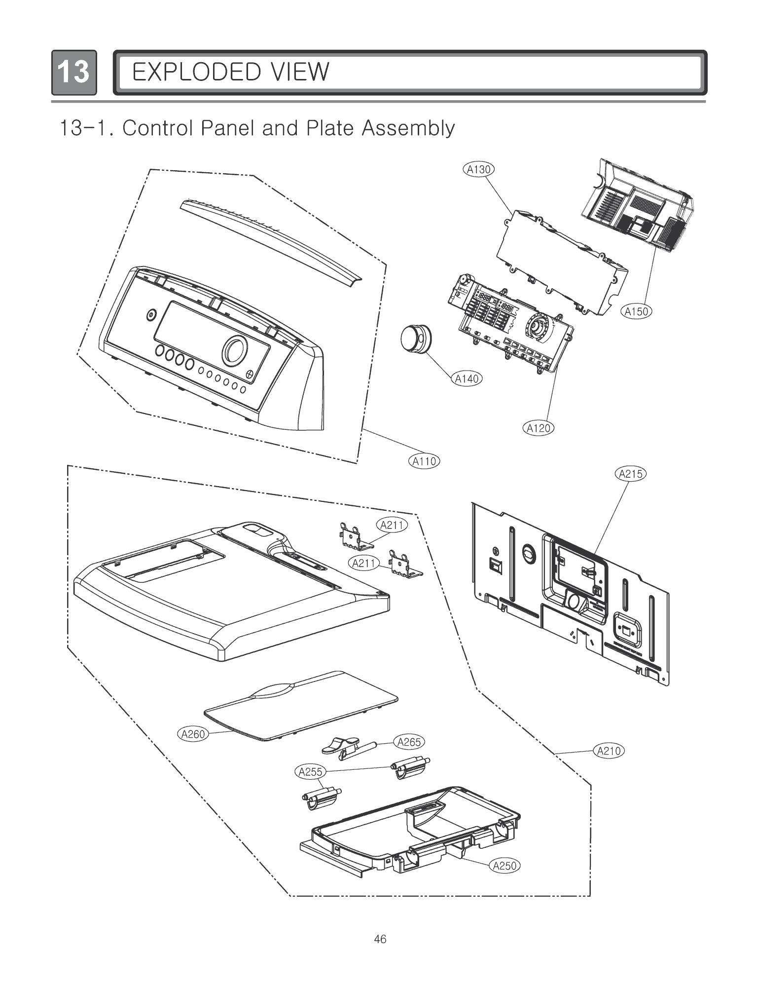LG Electronics DLEX5170W Control Panel & Plate Assembly Appliance Parts